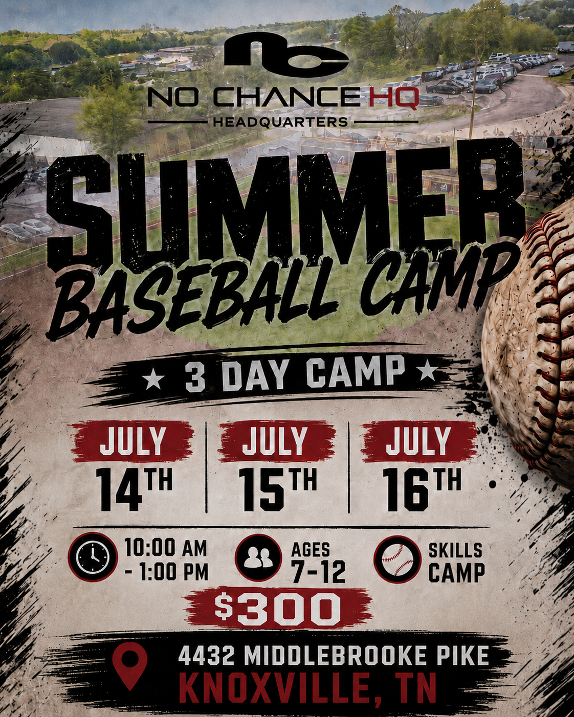 No Chance Summer Training Camp July 14-16